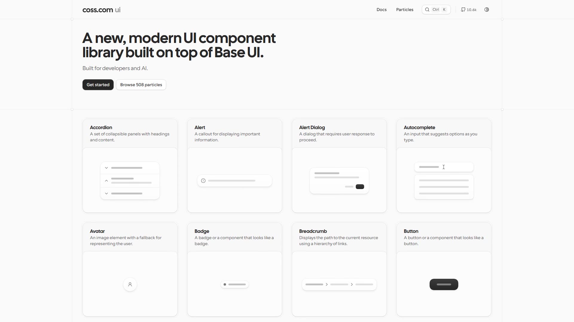 coss ui preview