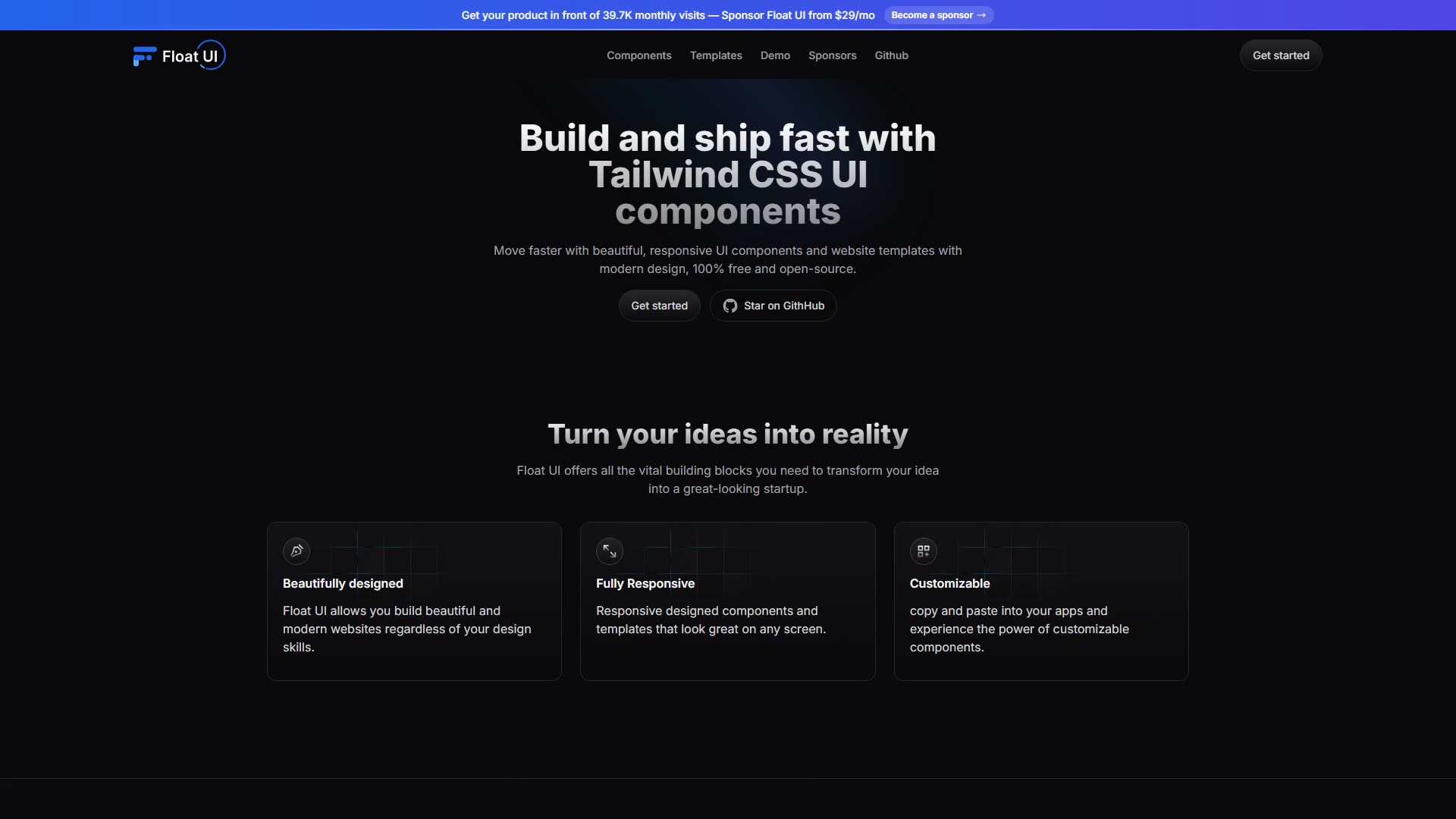Float UI preview