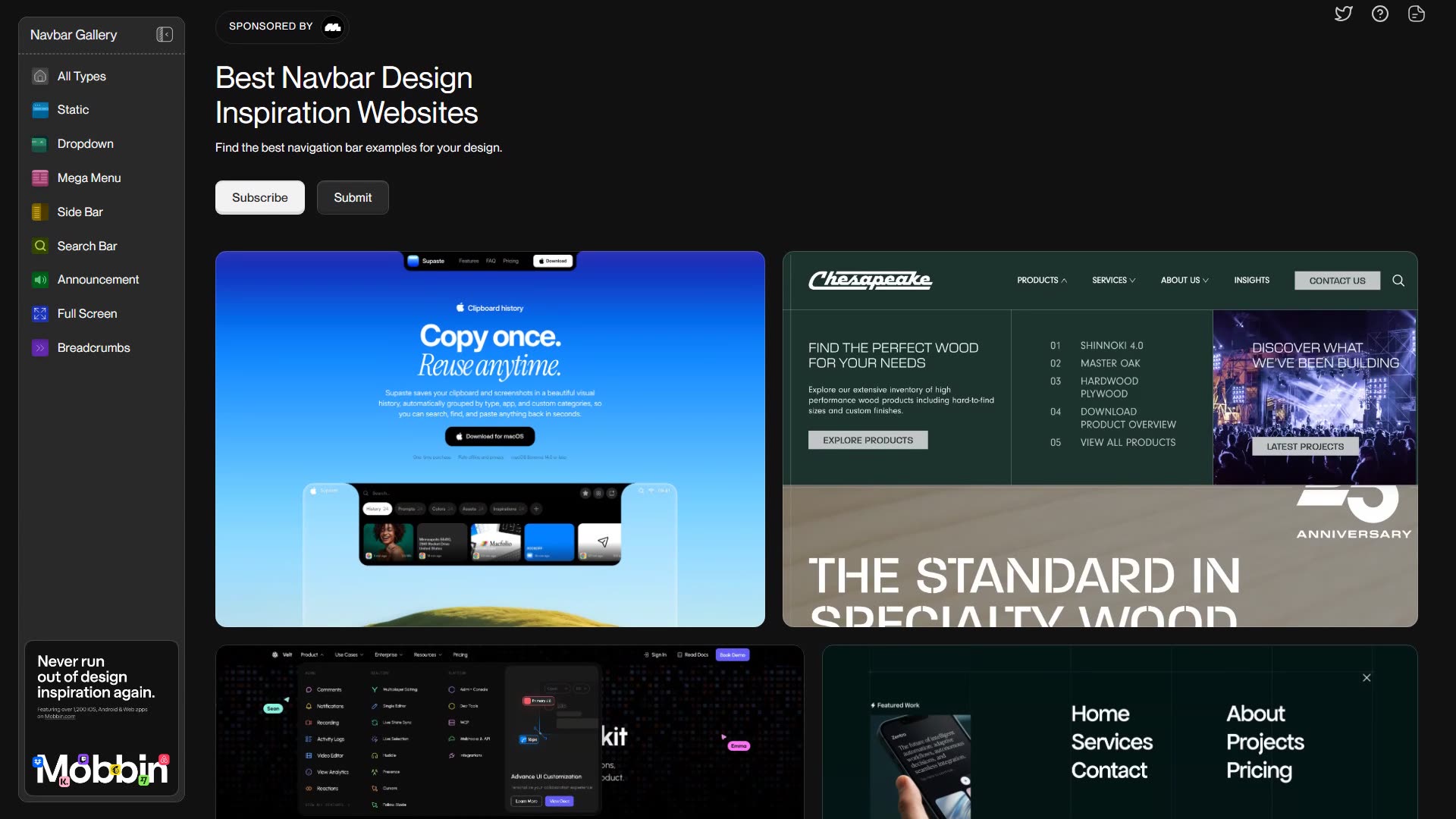 navbar.gallery preview
