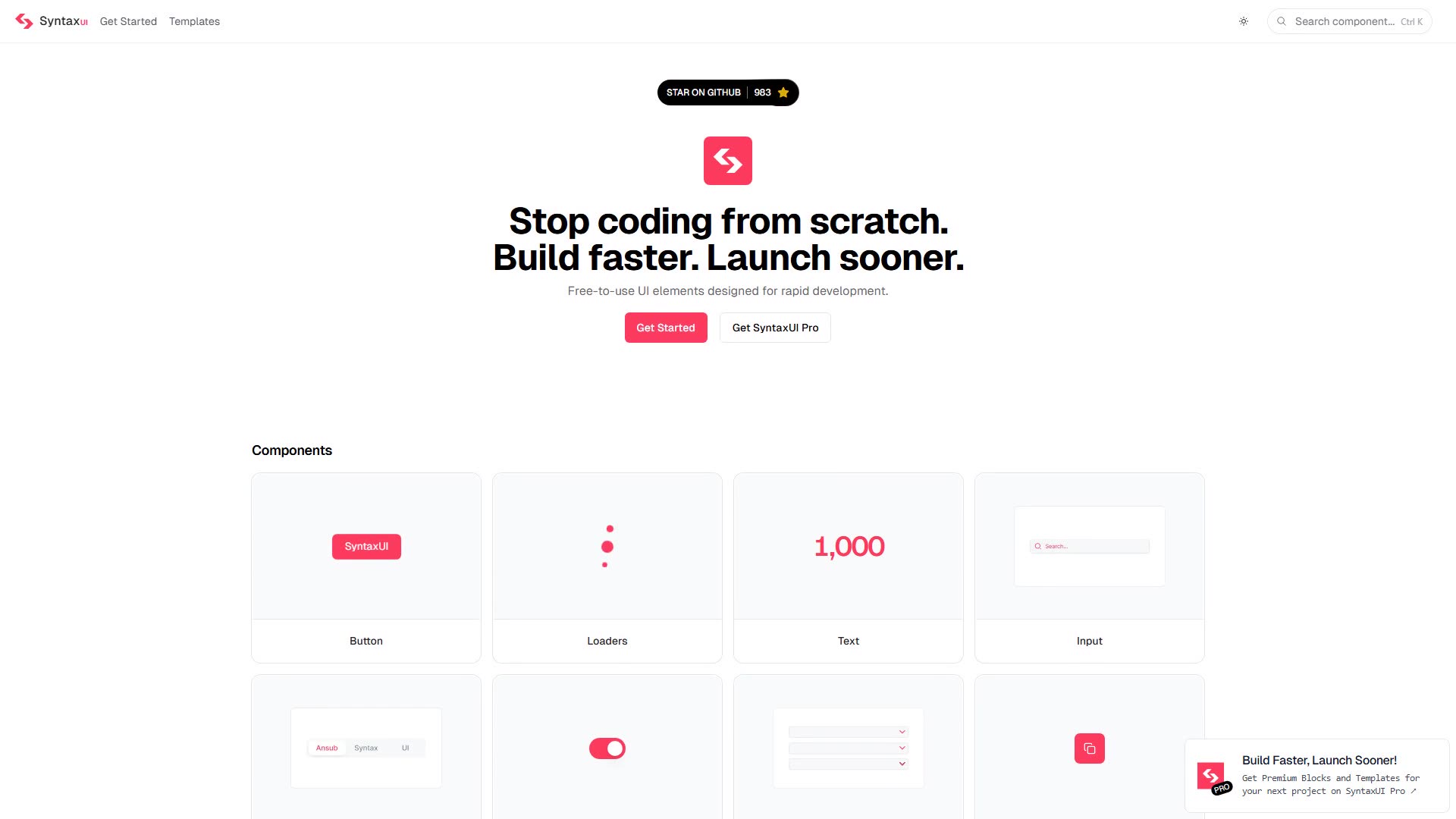 Syntax UI preview
