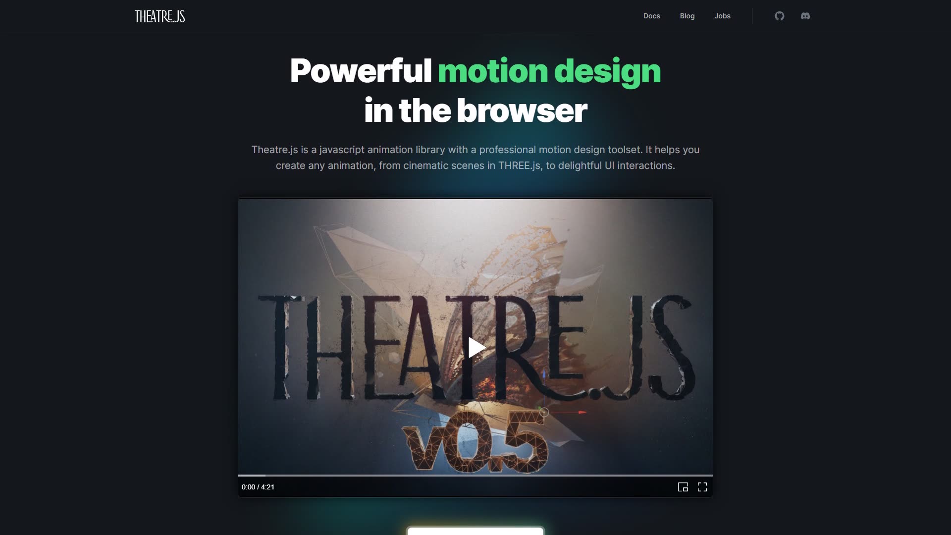 Theatre.js preview